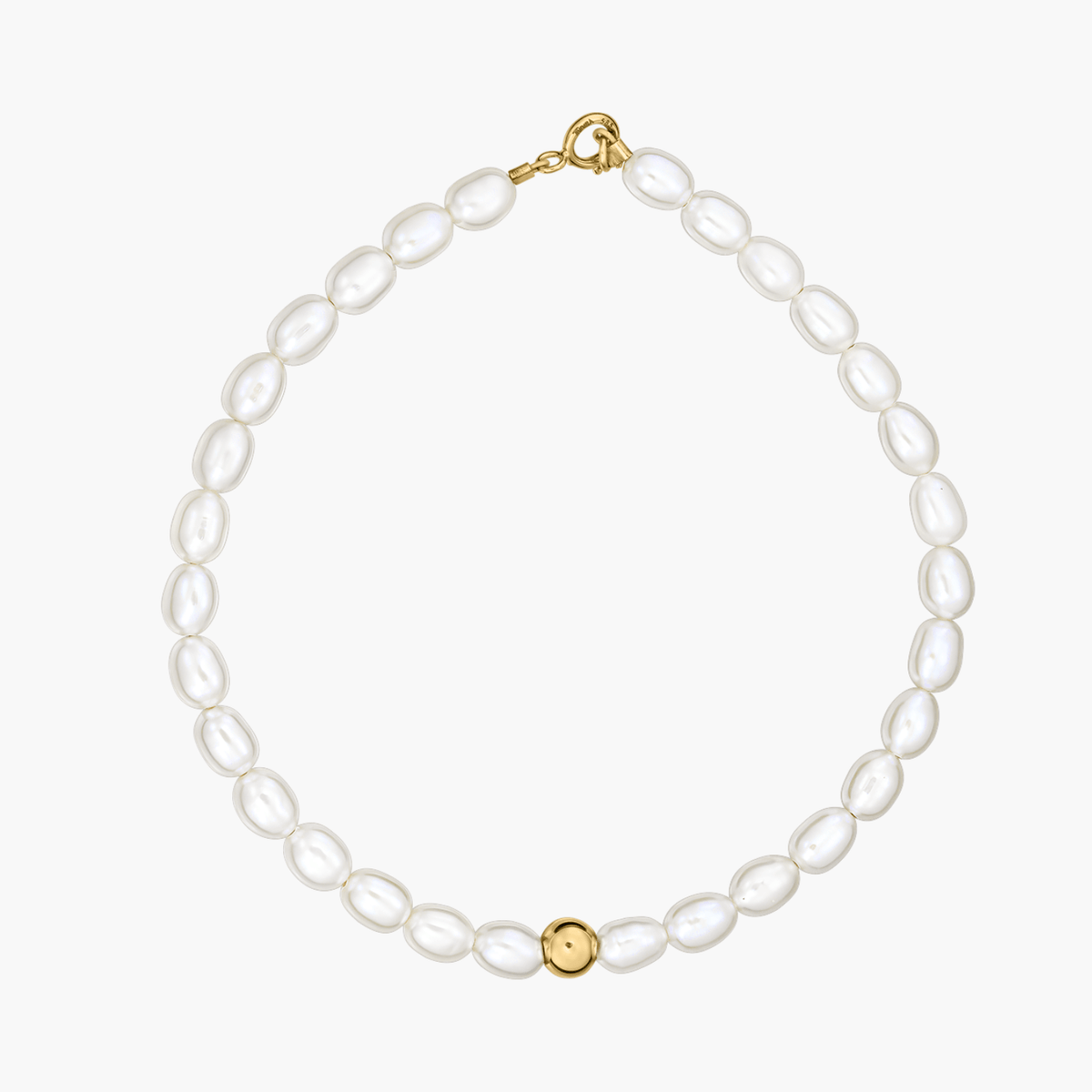 Glamour-Armband aus Gold - Natürliche Perlen - Indira
