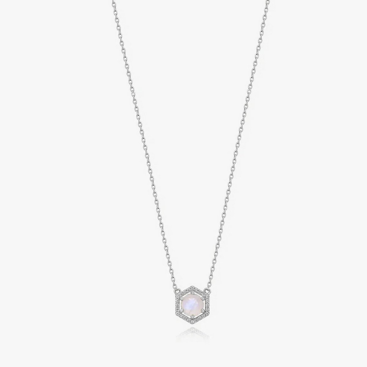 Silberkette Lucy - Mondstein - Indira