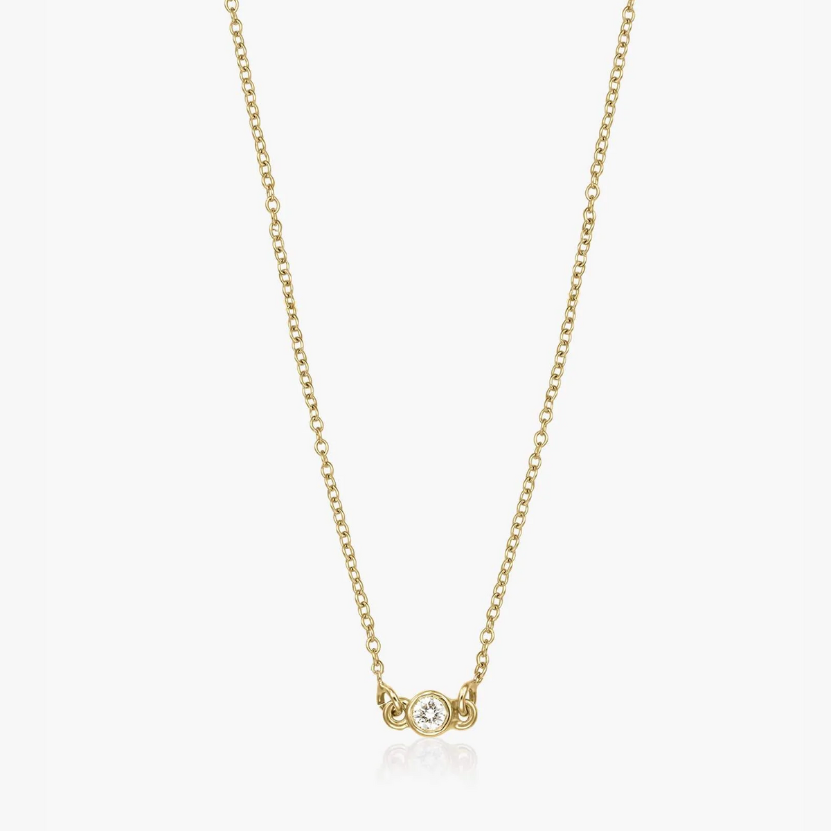 Goldkette Solo - Diamanten - Indira