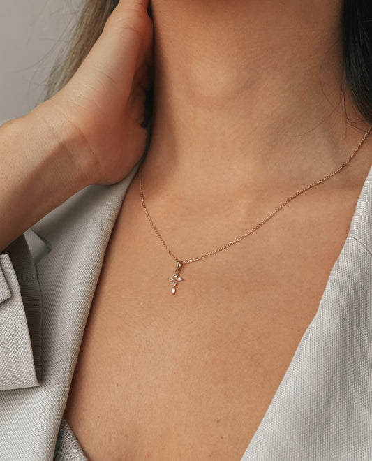 Goldanhänger Croix - Indira