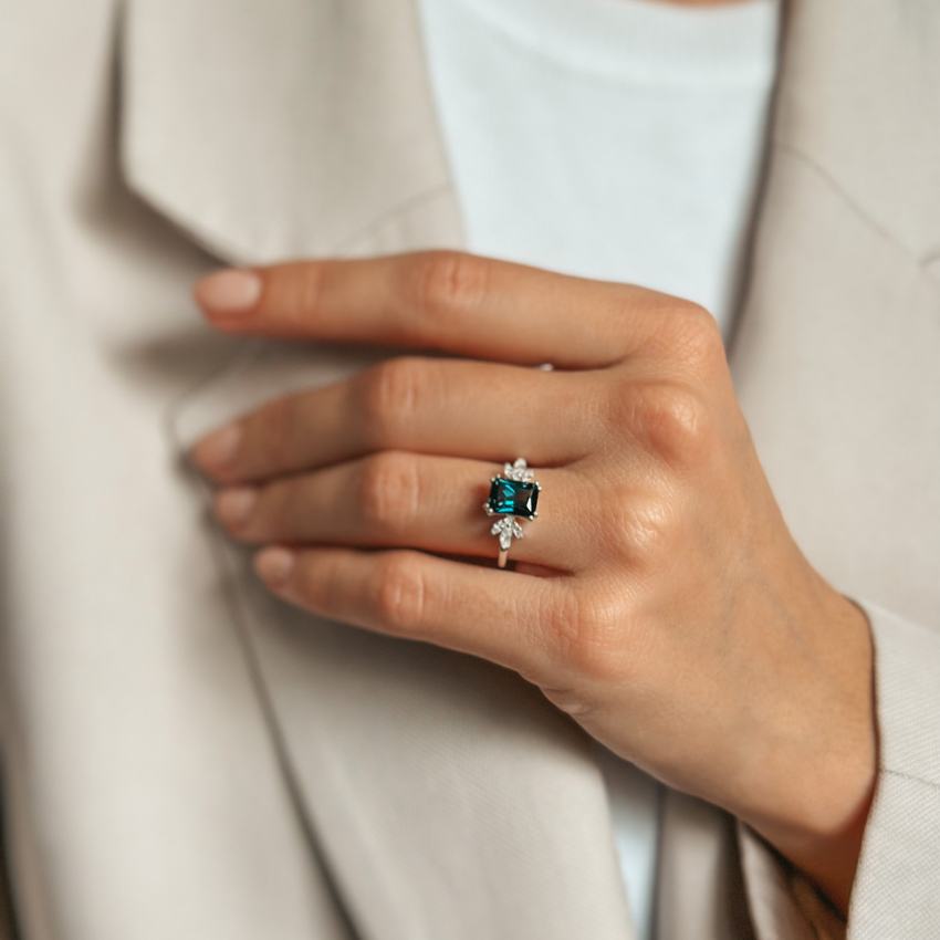 Faerie Silberring - London Blue Topas - Indira