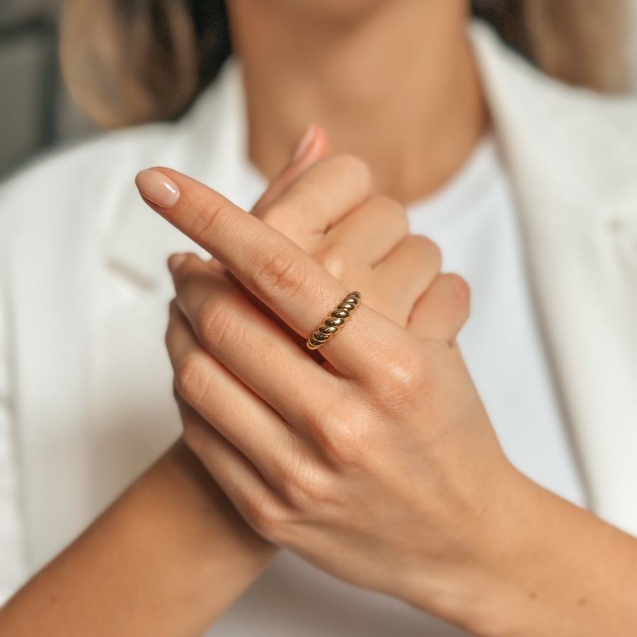 Silberring Golden Petit Brioche - Indira