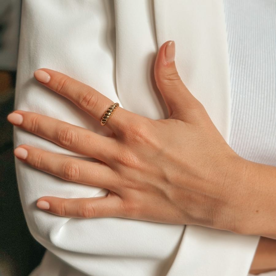 Silberring Golden Petit Brioche - Indira