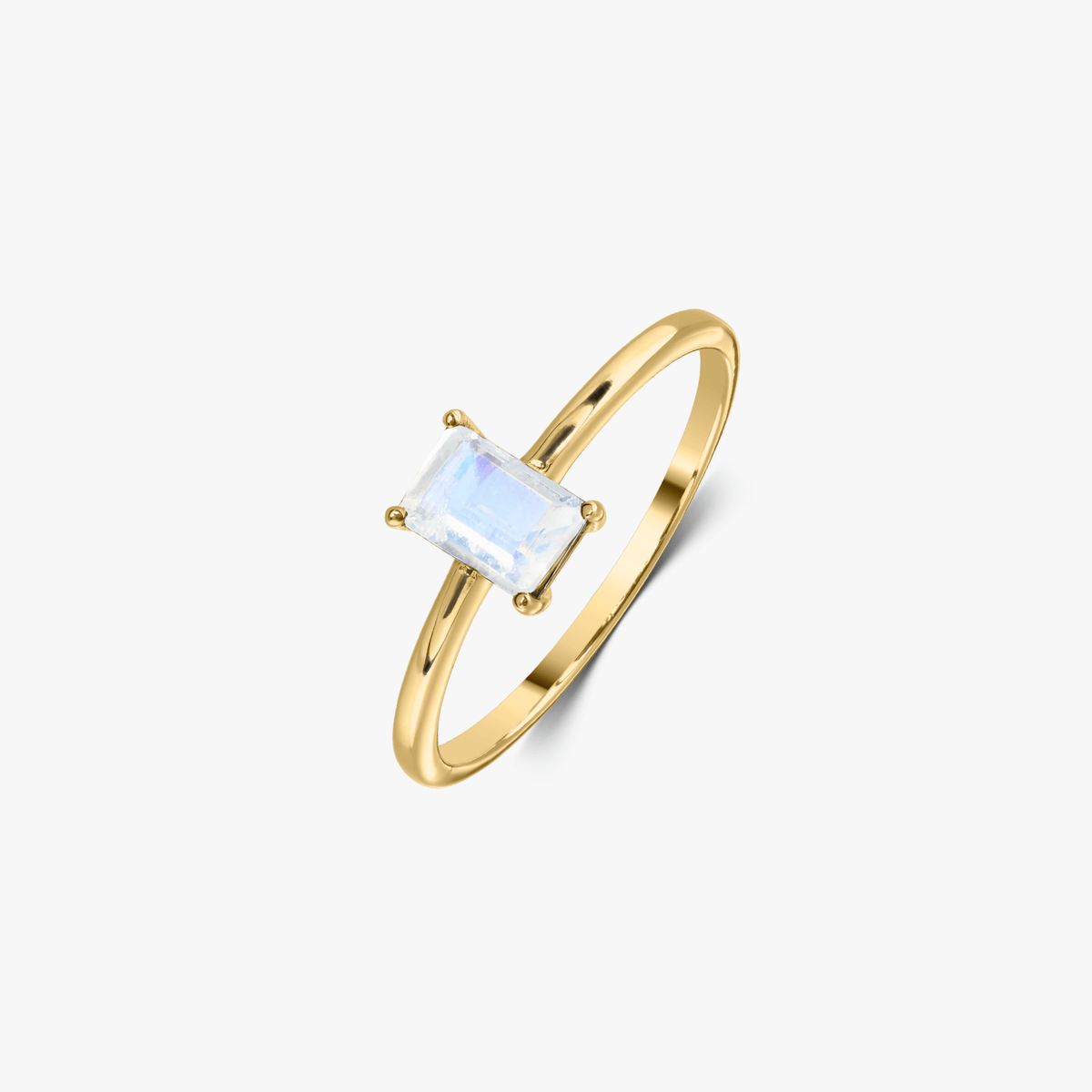 Silberring Golden Tessa - Mondstein - Indira