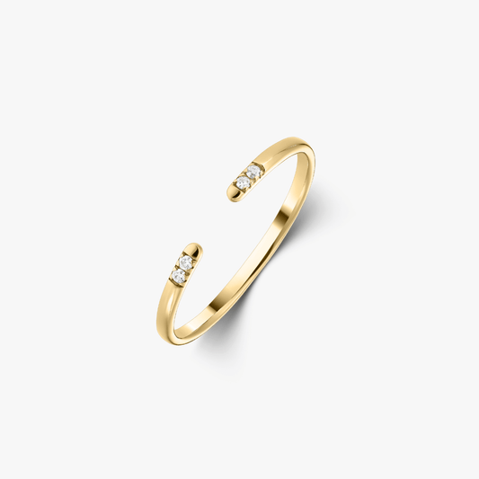 Goldring Peaks - Diamanten - Indira