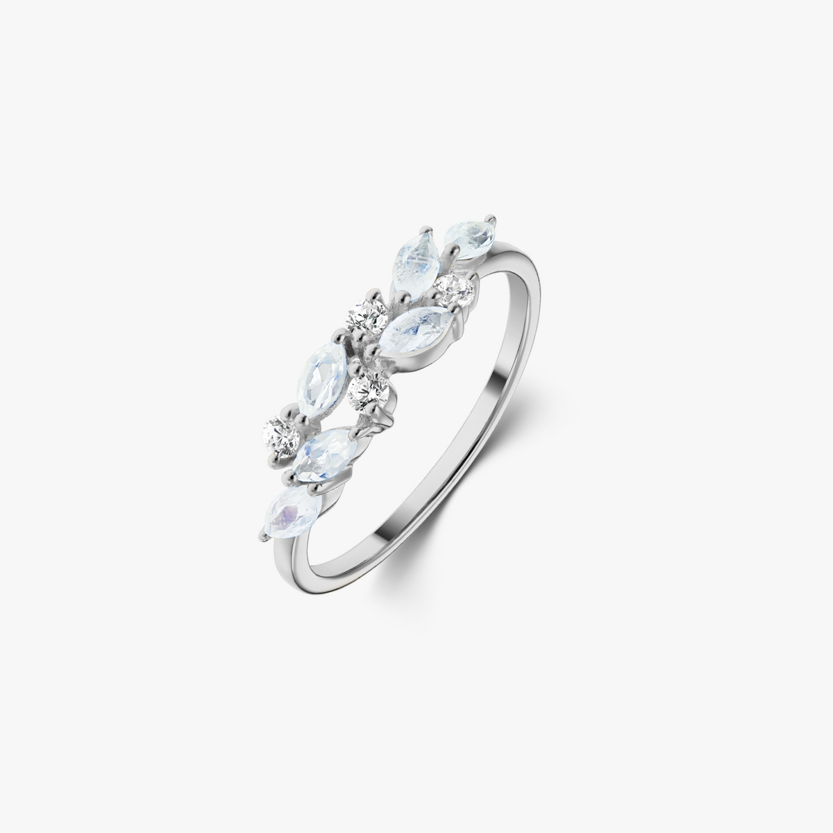 Goldring White Verdure - Mondstein - Indira