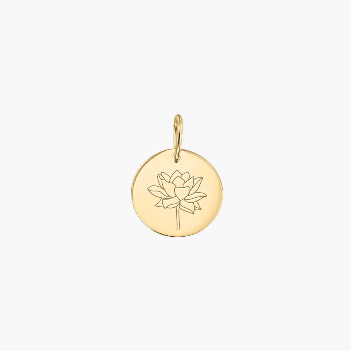 Goldanhänger Geburtsblume - Juli-Lotus - Indira