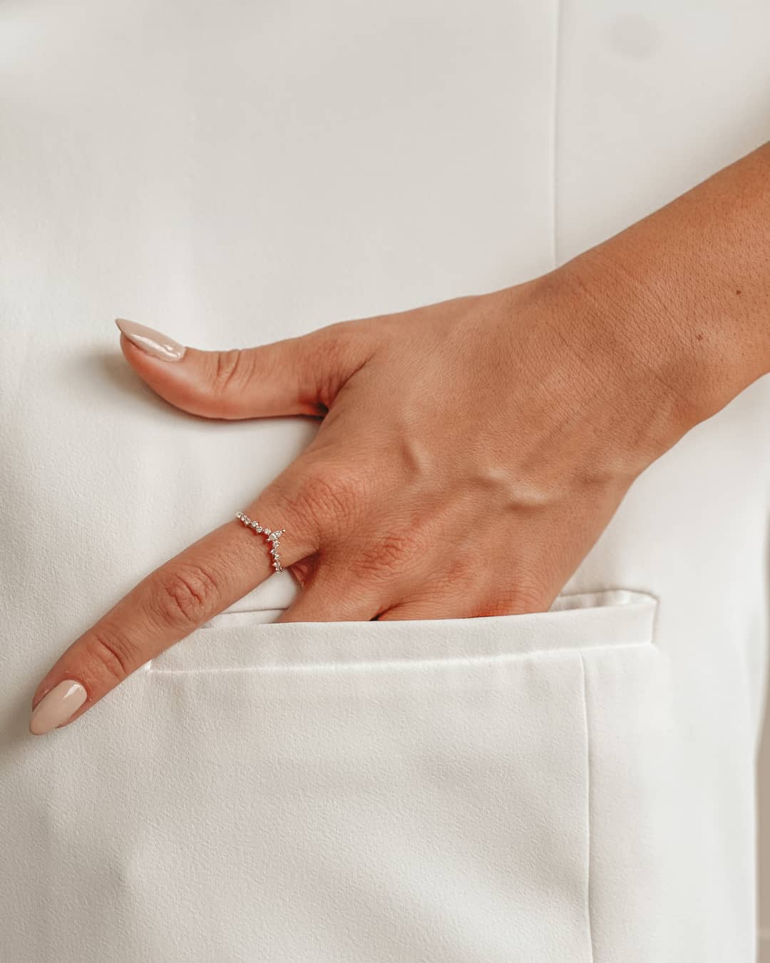 Goldring Éternité - Diamanten - Indira