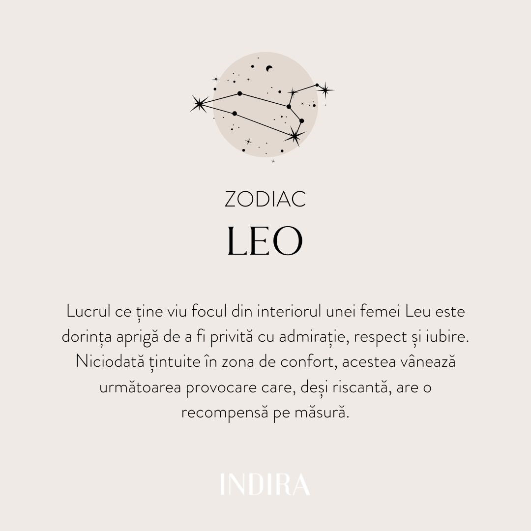 Silberkette Golden Zodiac - Löwe - Indira