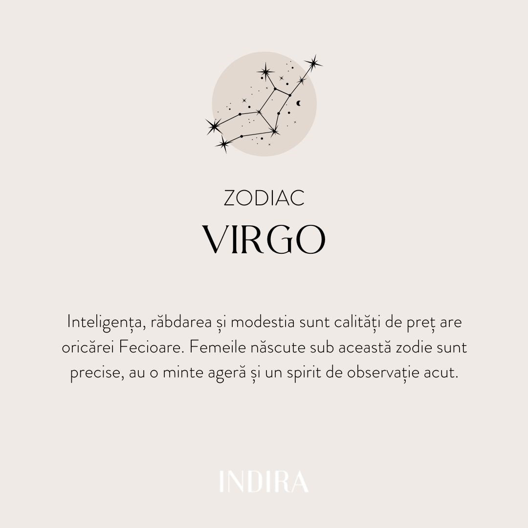 Silberkette Golden Zodiac - Virgo - Indira
